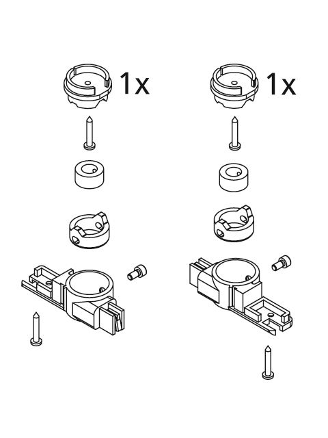 Set Kermi Lager unten silber