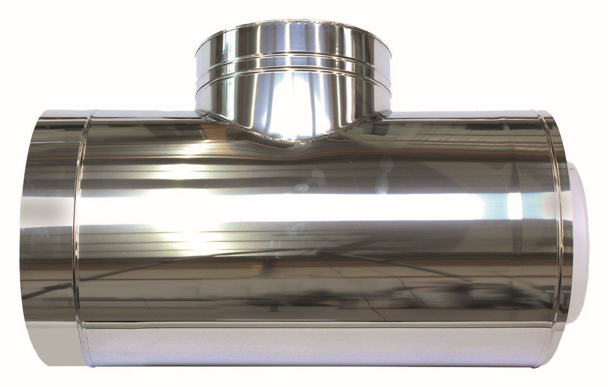 VA Revisionsstück d:250/350mm, 0,66m für Fassadenverlegung konz. PP/Edelst.