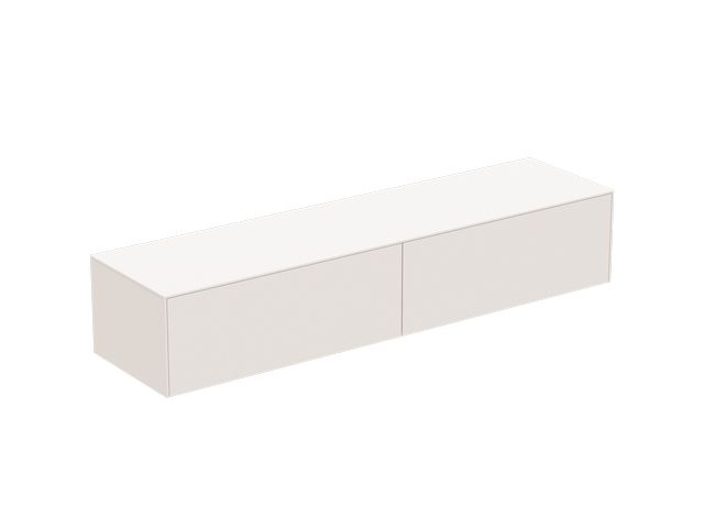 IS rechte Schubladenfront Conca für WTU 980x356mm Weiß