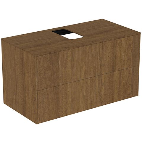 IS Obere Schubladenfront Conca f. WTU 980x267mm WalnussDun.,AlteNr.2019