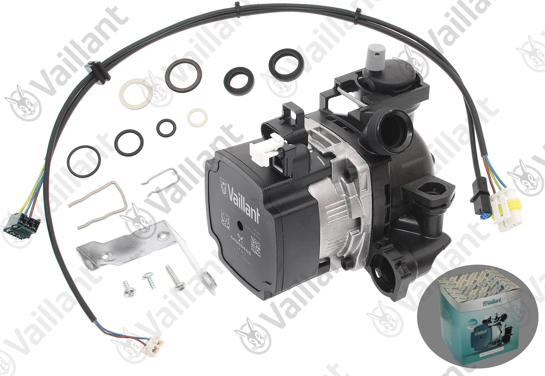 VA Pumpe, Austausch auf Hocheffizienzp. Vaillant-Nr. 0020211460