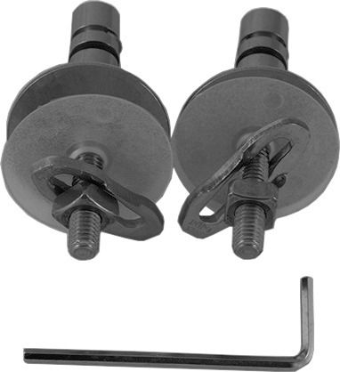 DU Scharnier-Set für WC-Sitz mit Absenkautomatik, Edelstahl, 0061301000