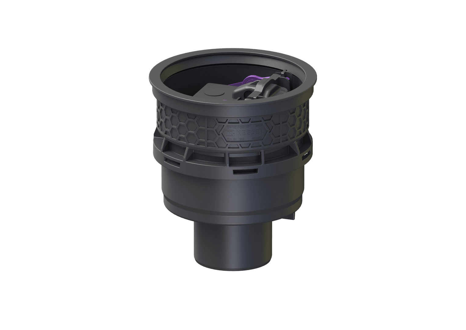 KESSEL-Grundkörper Universale Plus senkrecht, mit Geruchsverschluss