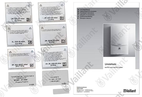 VA Umstellsatz, auf P-/M-/H-Gas Vaillant-Nr. 0020241657