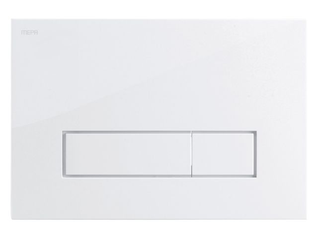 WC-Abdeckplatte Mepaorbit f.A31/B31 m.2-Mengen-T.m.Bet.v.vorne weiss